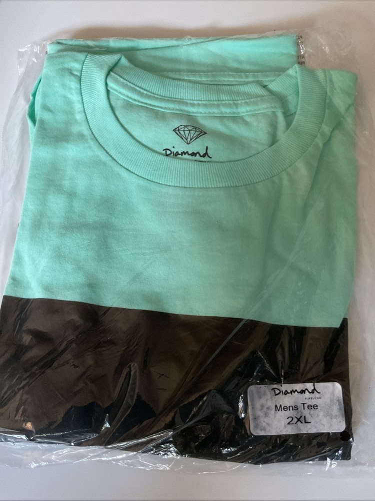 Diamond Supply Co Simplicity (Wrench) Tee 2XL Diamond Blue Tiffany Deadstock