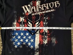 Shane Carwin Warrior International T Shirt Men’s Large Black MMA Freedom Fighter