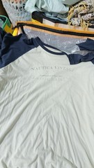 Nautica Vintage Classic Sailing Raglan Long Sleeve Shirt XL