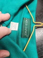 Outer Banks Men’s Teal Polo Shirt M 100% Combed Cotton Collared