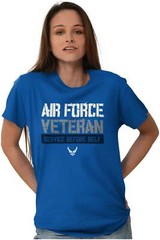 US Air Force Veteran Service Before Self Womens or Mens Crewneck T Shirt Tee