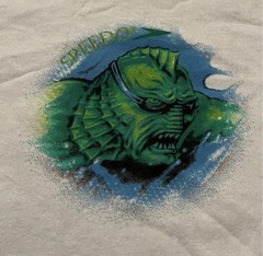 Men’s Vintage 1997 Speedo Graphic Monster Swimming Shirt Size L NWT