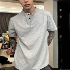 Men’s Lightweight Casual T Shirt Short Sleeve in Waffle Fabric for Easy Wear