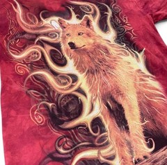 The Mountain Phoenix Wolf Tie Dye Graphic T-Shirt