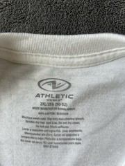 Athletic Works Men’s White Short Sleeve Cotton T-Shirt Size 2XL (50-52) NEW