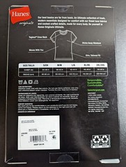 Mens Hanes Crew T-Shirts Originals Neck Stretch Ultimate 2Pack Slim Fit Size 2XL