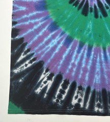 Tie Dye Swirl Adult Unisex T-Shirt Size XL Hand Dyed Multicolor Long Length Tee