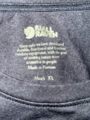Fjallraven Logo T-Shirt Men’s XL Black Short Sleeve – See Description Size