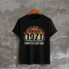 55th Birthday Vintage 1971 Limited Edition 55 Years Old Gifts T-Shirt