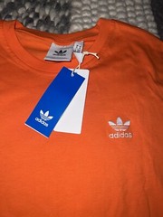 NWT Adidas Classic Originals Essential Men’s T-Shirt Sz S-2XL $30 Orange