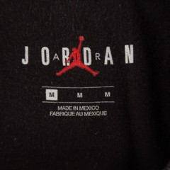 Jordan Shirt Mens M Black 100% Cotton Air Jordan Jumpman Graphic Tee
