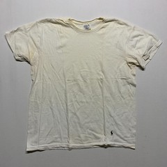 Lot of 2 VTG Polo Ralph Lauren Cream Shirts XL 0 Combed Cotton USA Components