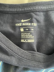 Nike JDI T-Shirt Mens Size 2XL Blue Solid Graphic Logo Tee 561416-41S