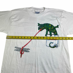 VTG 1997 Budweiser “We Could’ve Been Huge!” Frogs Iguana T-Shirt White • Medium