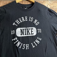 Nike Shirt Mens Medium Black There Is No Finish Line Graphic Tee