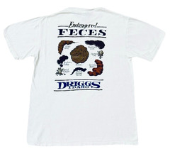 Vintage Endangered Feces Funny T Shirt Single Stitch Ferret Driggs Idaho M