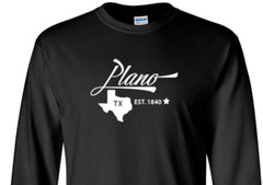 Plano Texas State T-Shirt Long Sleeve Graphic Tees Unisex Apparel Design