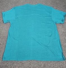 Men’s Crew Neck T Shirts 2XL Delta Pro Weight Teal Blue Cotton 5 Pk Short Sleeve