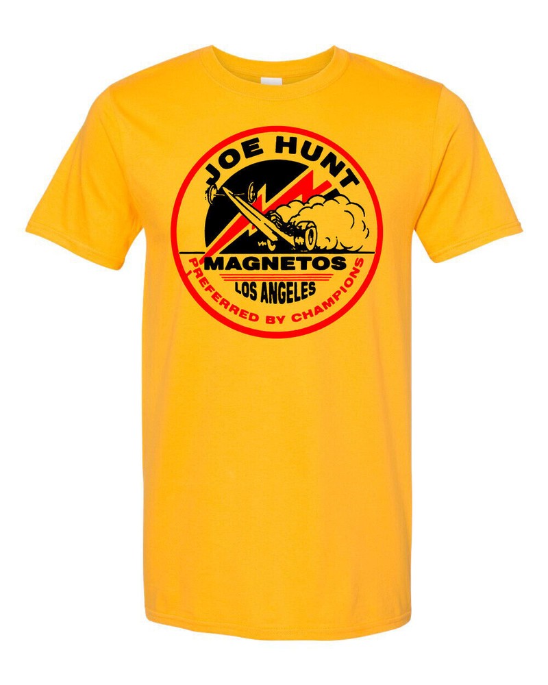 Hot Rod Tee T Shirt Drag Race Joe Hunt Magnetos Speed Shop Racing Nostalgia