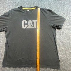 Caterpillar CAT Logo TShirt Sz XL Mens Black Gorpcore Workwear Graphic Tee