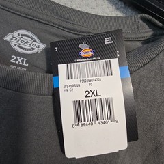 Dickies Shirt Mens 2XL XXL Gray Regular Fit Classic Casual Logo Work Wear NWT