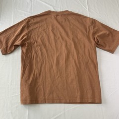 Uniqlo Uni Qlo Mens Brown T-Shirt Large Cotton Polyester