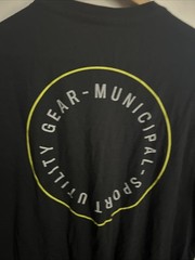 Municipal Sports Utility Gear T-Shirt, Large With Front And Back Logo