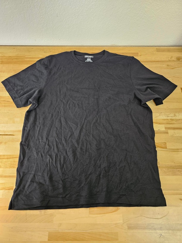 L / LARGE – BLACK – Kirkland Signature Men’s 100% Pima Cotton T-Shirt Tee