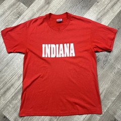 Vintage 80s 90s Indiana University Shirt Men’s Large L Hanes Single Stitch Tee