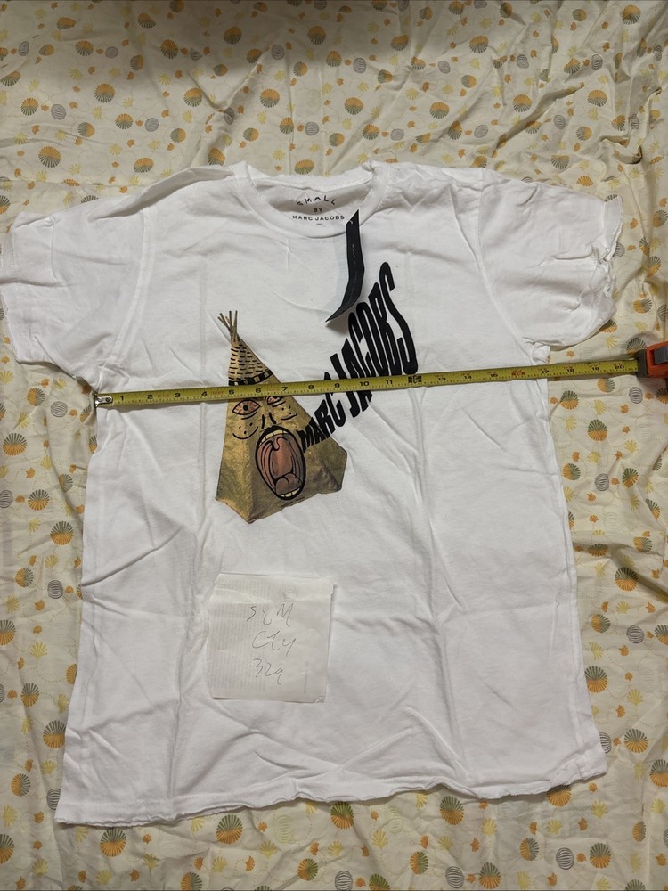 NWT Marc Jacobs Teepee T-Shirt Tee White Size Small Under Retail