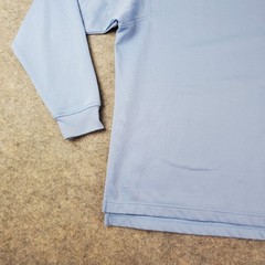 Foot Joy Shirt Mens Medium Blue High Neck Long Sleeve Logo Stretch Pullover