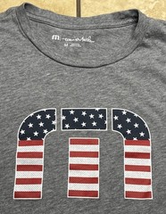 Travis Mathew – USA Logo – Men’s Sz Medium – Gray Golf Shirt 4th of July
