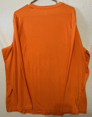 Athletic Works Orange Long Sleeve T-Shirt Moisture Wicking DriWorks Size X Large