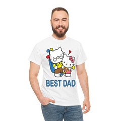 Best Dad Fathers Day Family Cat Lover Gift Women Men Tee