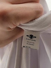 Coofandy Mens T-Shirt Short Sleeve Size Small Solid White Zipper Face New NWT