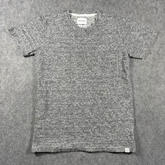 Norse Projects Mens Small Grey Slub Knit Japanese Fabric Pocket T-Shirt Textured