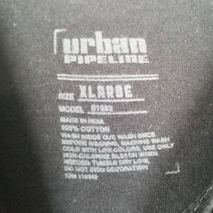 Urban Pipeline T-Shirt Adult Extra Large Black My Daily Routine Graphic Cotton
