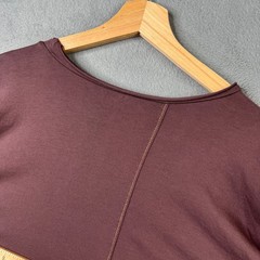 One Golden Thread Men’s Size XL Long Sleeve Supima Cotton Blend Tee Plum Brown