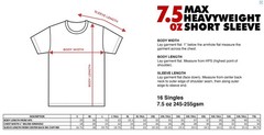 Shakawear Men Kelly Max Heavyweight Short Sleeve Tee Shirt 7XL Big Tall Blank T
