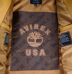 Men’s New Avirex Real Leather Bomber American Flight Timberland Leather Jacket