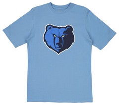 FISLL NBA Men’s Memphis Grizzlies Team Color, Name and Logo Premium T-Shirt