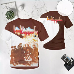 Merry christmas Led Zeppelin II Album 3D T-shirt Mens D1O70