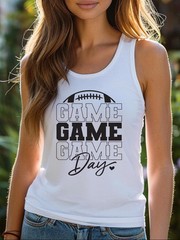 Football Game Day Tee: Sporty Mom Tank Top – Unisex Cotton