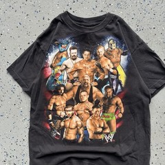 2000s WWE crazy rare wrestling superstars graphic tee size small
