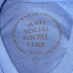 Size M – Anti Social Social Club Deeper Than Usual Tee Aquatic Blue