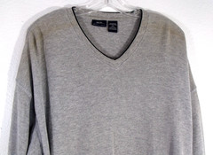 Bailey’s Point Gray V-Neck Long Sleeve T-Shirt Size 2XL (50-52) New