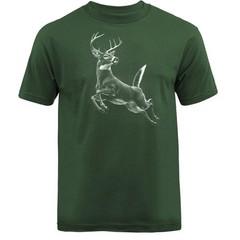 Buck Jumping Whitetail Deer Hunting Wildlife Wilderness T-shirt