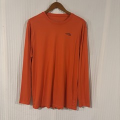 Reel Life Shirt Mens XL Orange Fish Ocean Outdoor Tee Surf Pullover Top JJ-5