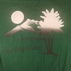 Vintage Palm Springs, California DSW 1990 Single Stitch Green Shirt Mens 2x 100%