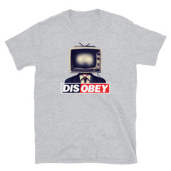 Disobey TV Head Suit Man T-Shirt – Bold Graphic Design for Trendsetters